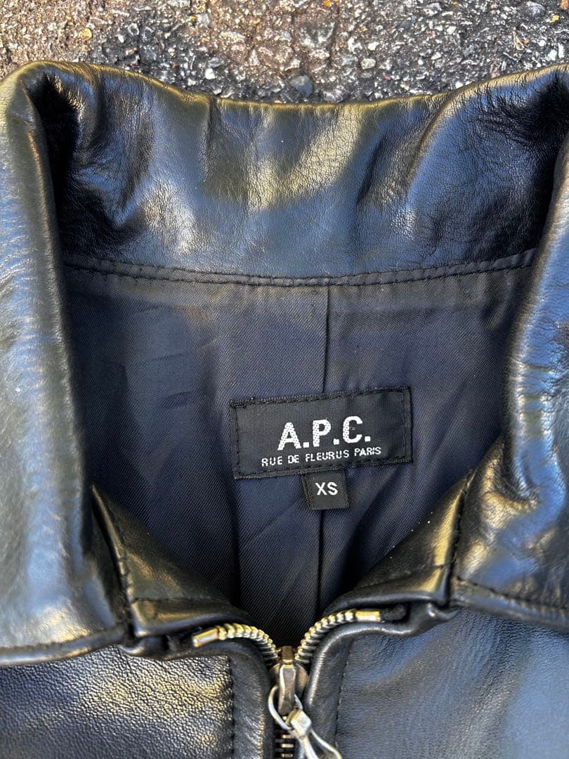a.p.c アーペーセー　レザージャケット　ライダース　フランス製