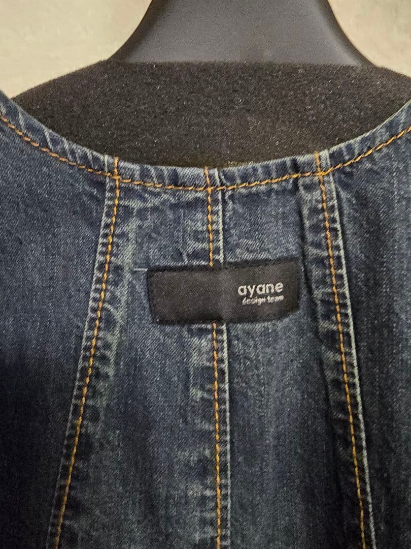 新品　未使用　ayane ダンガリー　フリル　ベスト