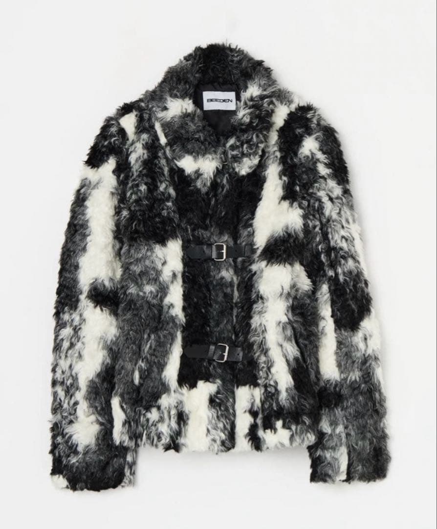 BEEDEN FAUX CURLY FUR JACKET ジャケット S