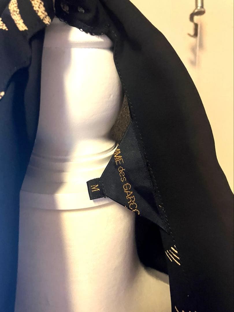 【アーカイブ❣️】コムデギャルソン ジョーゼット素材和柄デザインジャケット M