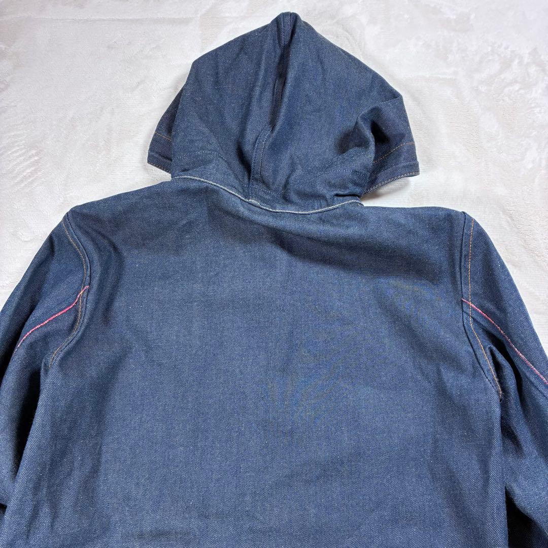 45R 極美品 デニムのヨットパーカー インディゴ WALDESジップ サイズ3