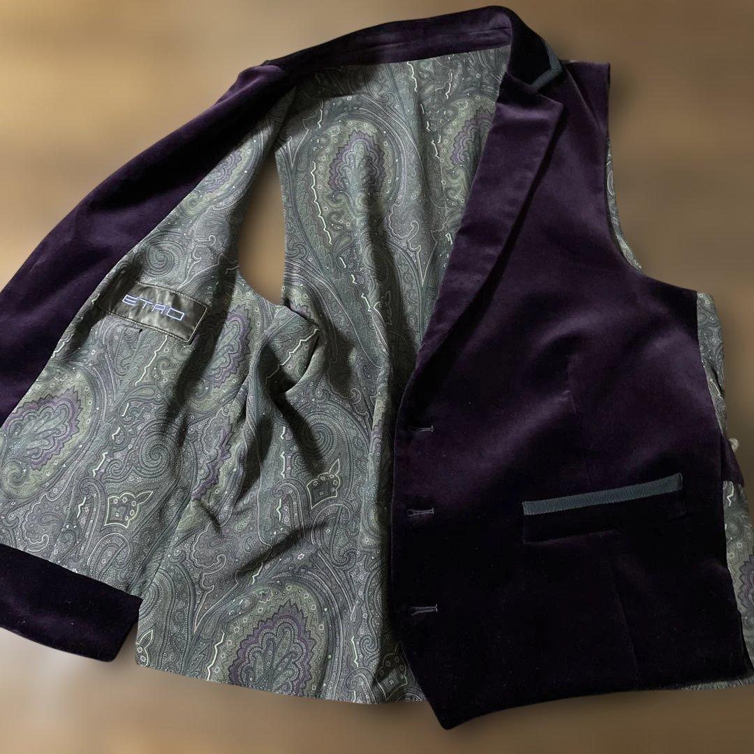 【美品】ETROジレ、ベスト、48