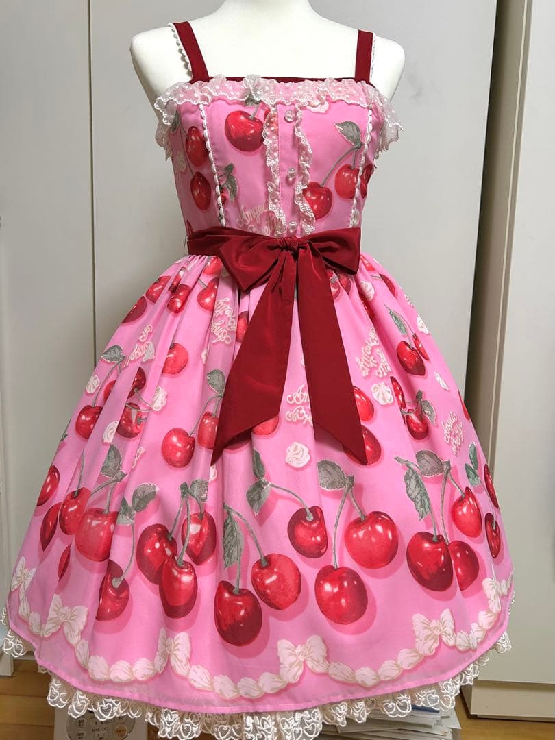 Angelic Pretty creamy cherry ジャンパースカート