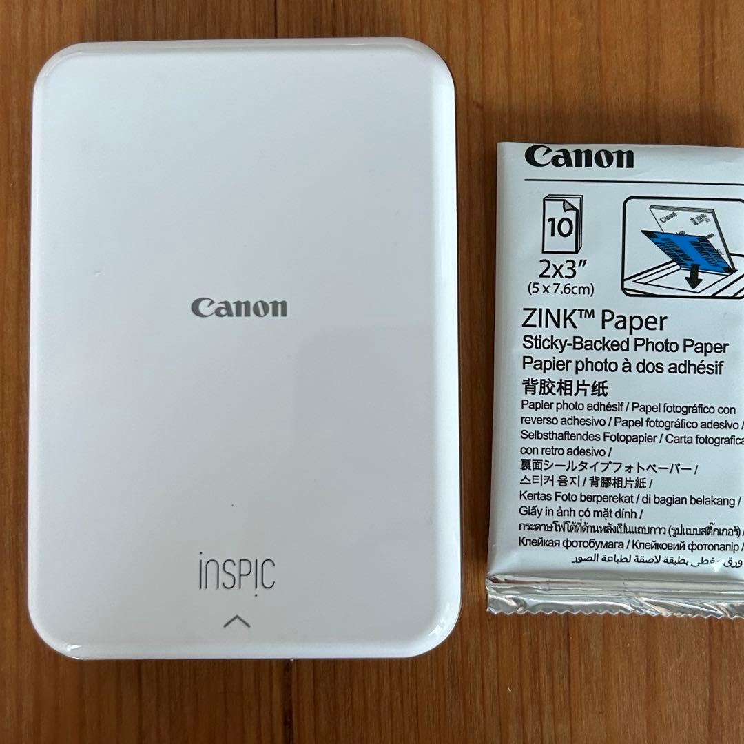 【お値下げ不可】 Canonインスピック ミニフォトプリンター　本体＋おまけ付き