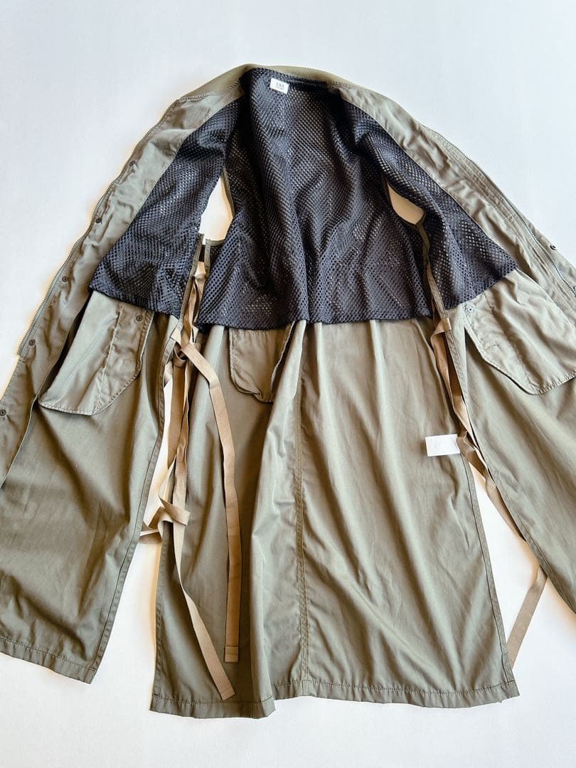 USU GALLERY 1％ ⿻ ミリタリー ロングベスト ジレ ギャザー 秋