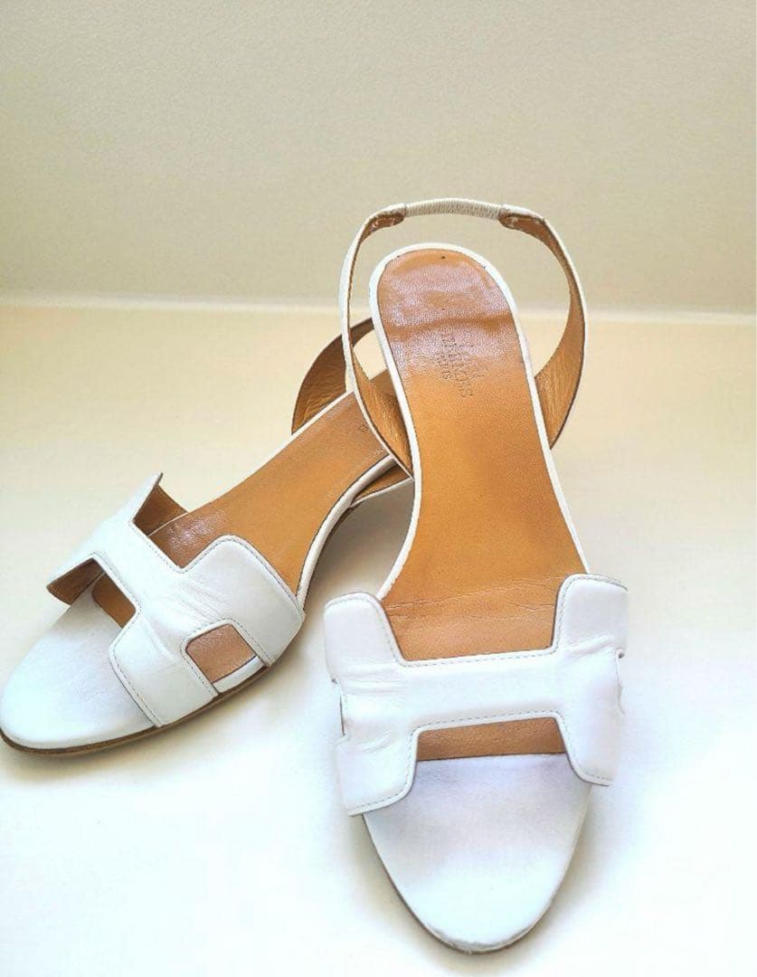 破格！【美品★エルメス★サンダル】ナイト　オラン　シェーヌタングル　オアジス