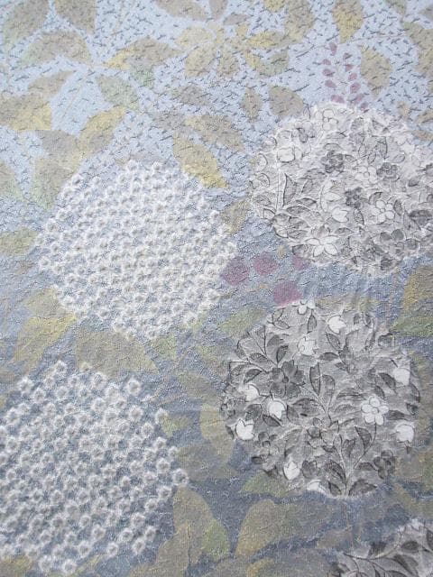 着用少ない！美品＊絞り＊刺繡＊ブルーグレー＊豪華＊訪問着＊１６０ｃｍ＊裄６５
