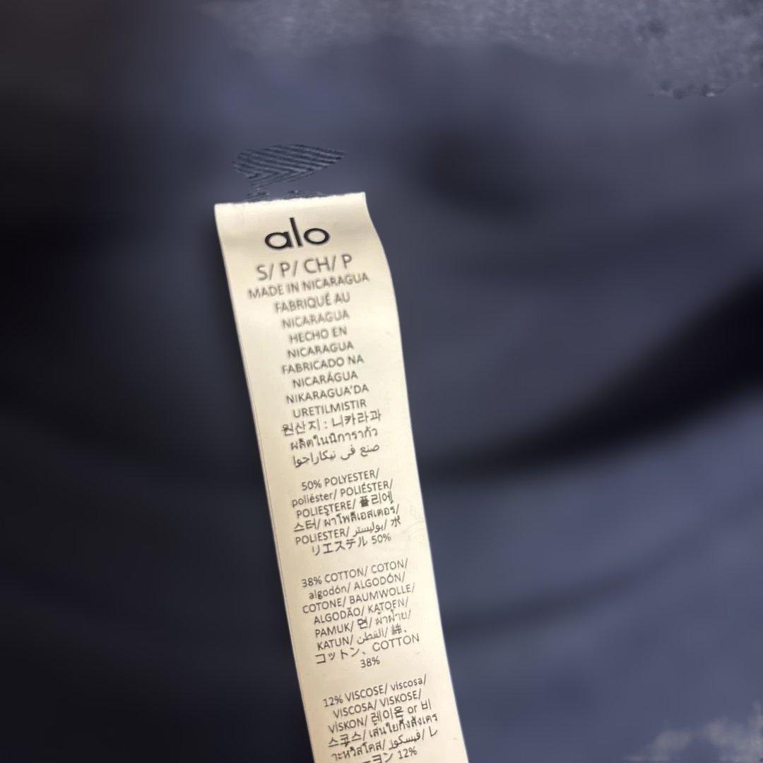 alo ネイビー トレーナー