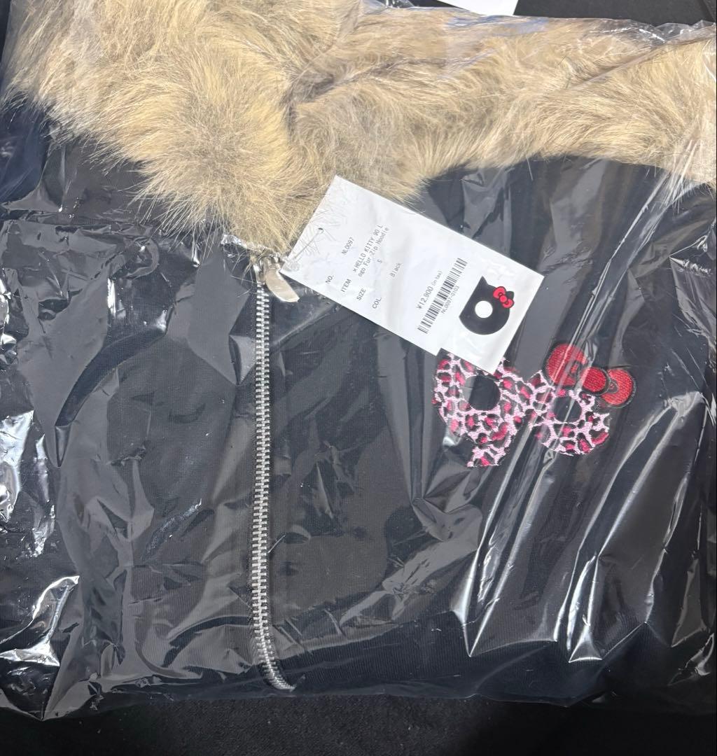 キティ 9090 girl Logo Hoodie Black