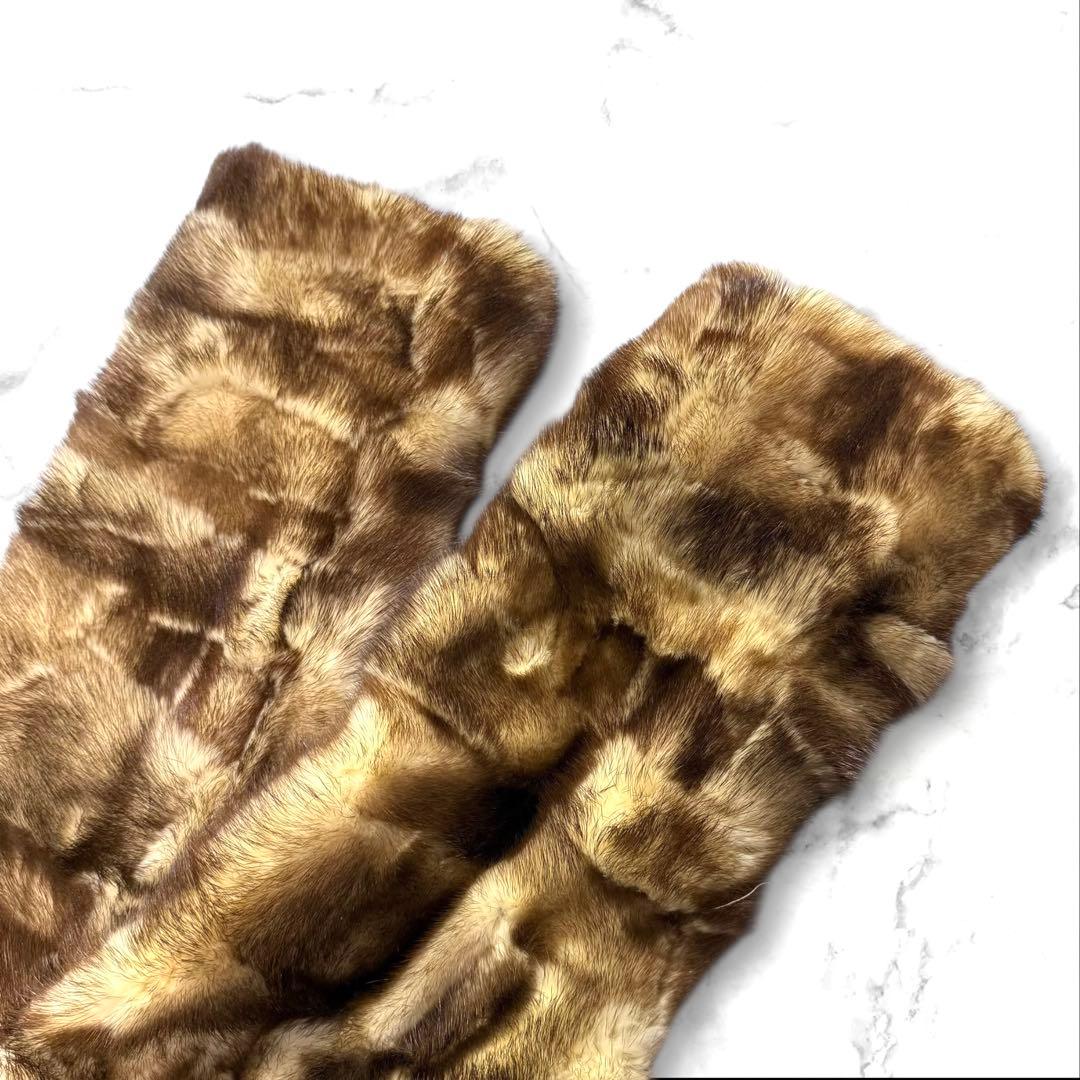 美品✨ MATERIA ゴールデンミンク クロップドショートコート サイズM