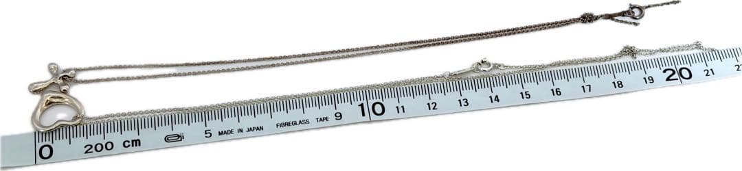 ティファニー 925 オープンハート スモールクロス シルバー ネックレス