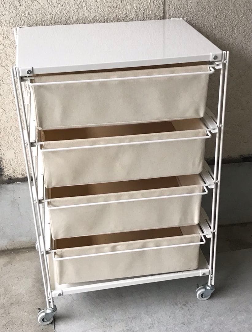 無印良品　 スチール　収納　引き出し　MUJI 帆布 ユニットシェルフ