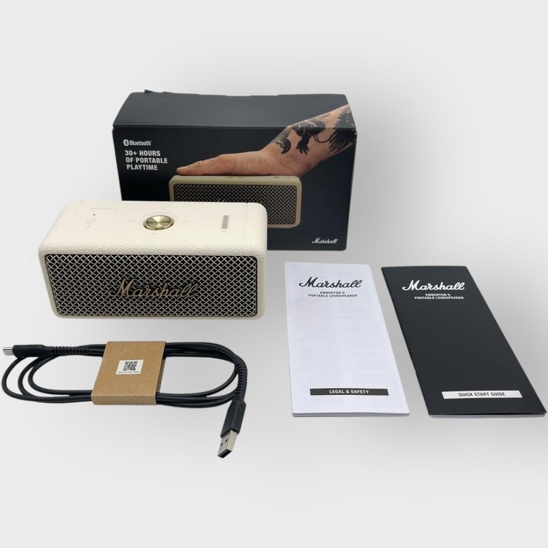 Marshall ポータブル防水スピーカー EmbertonⅡ クリーム