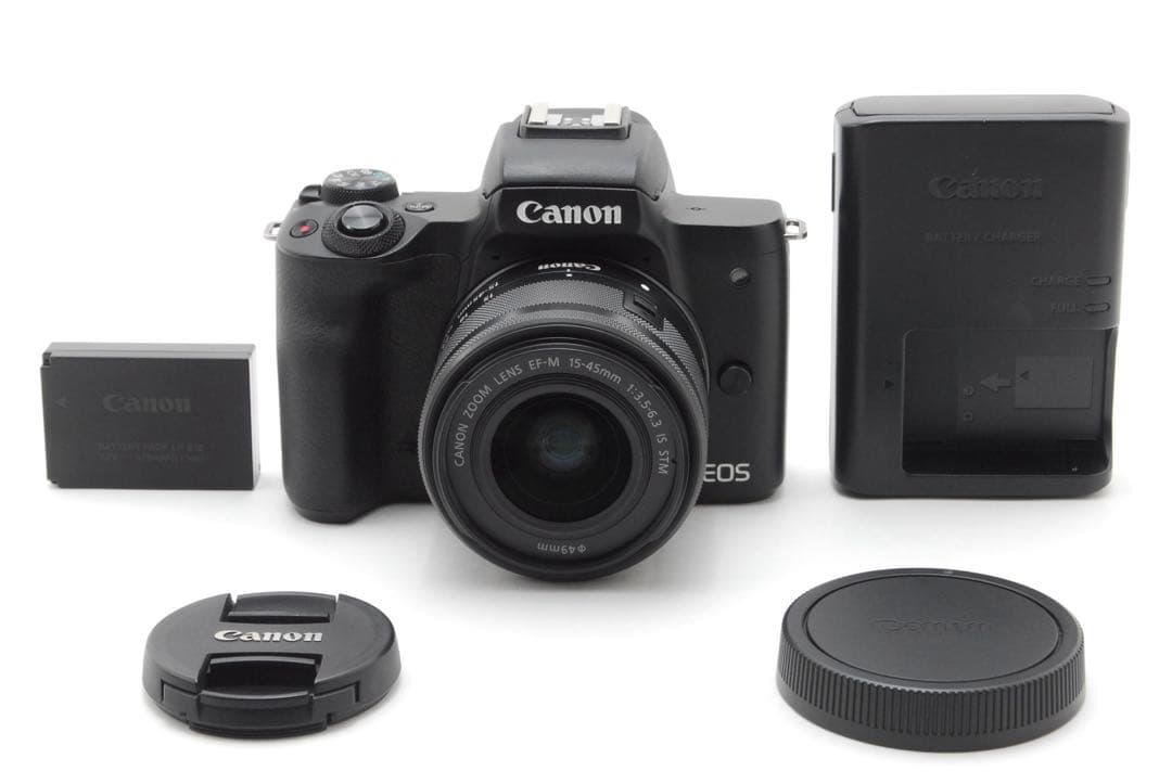 美品✨キャノン EOS Kiss M❤️Wi-Fi&ラクラク自撮り！