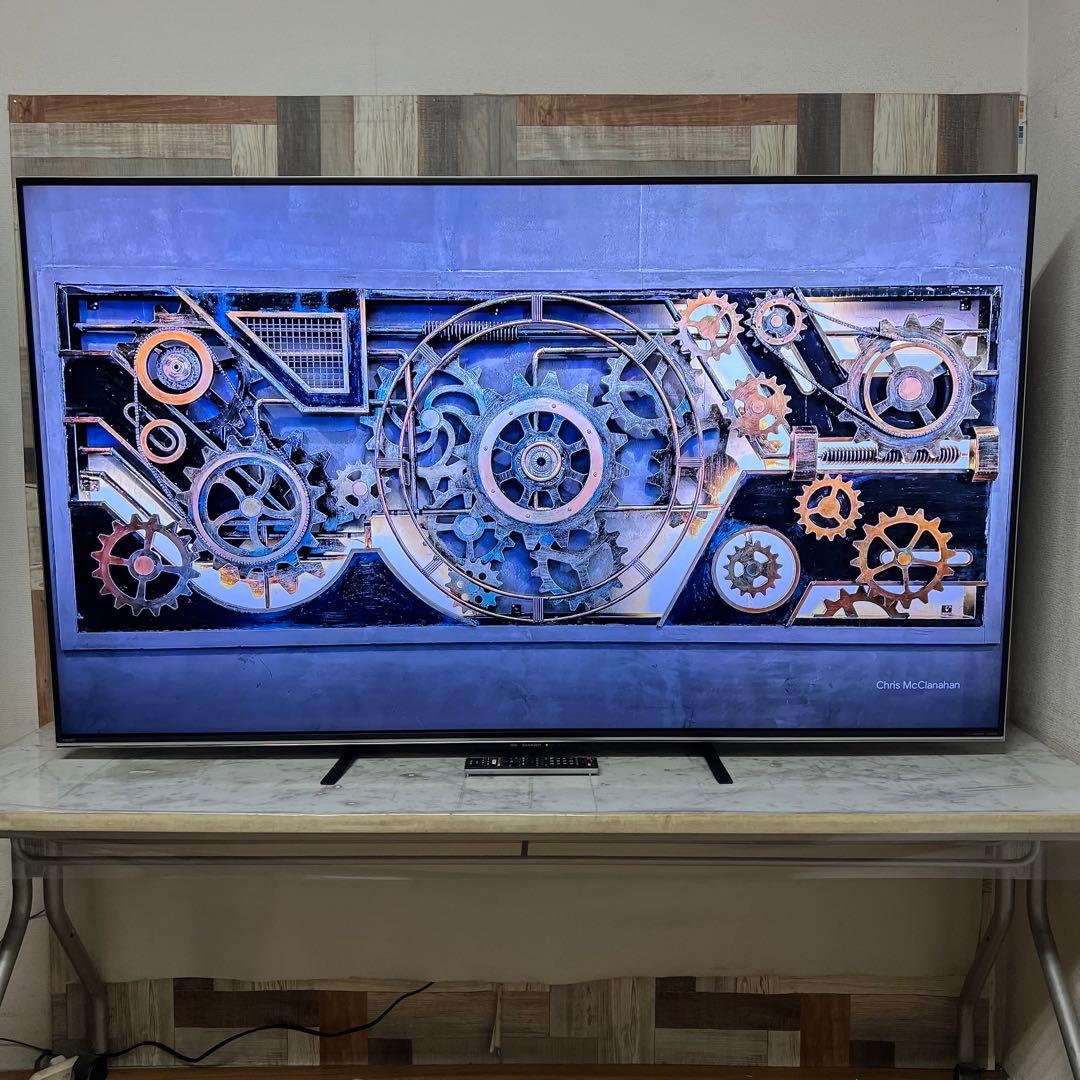 即日受渡❣️全国送料込シャープ70型4K液晶テレビ　ユーチューブ、ネトフリ視聴可