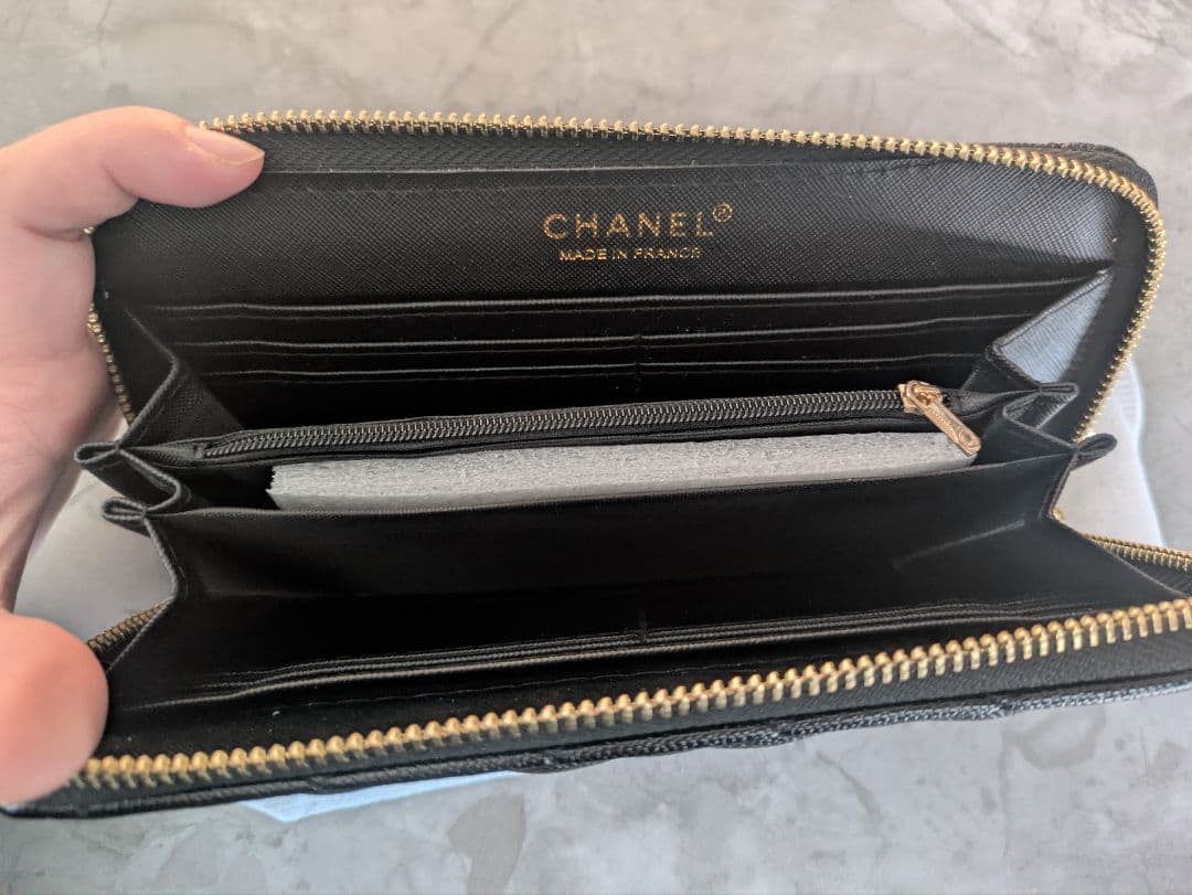 【新品・未使用】CHANEL ブラック 長財布 キルティング　ノベルティ