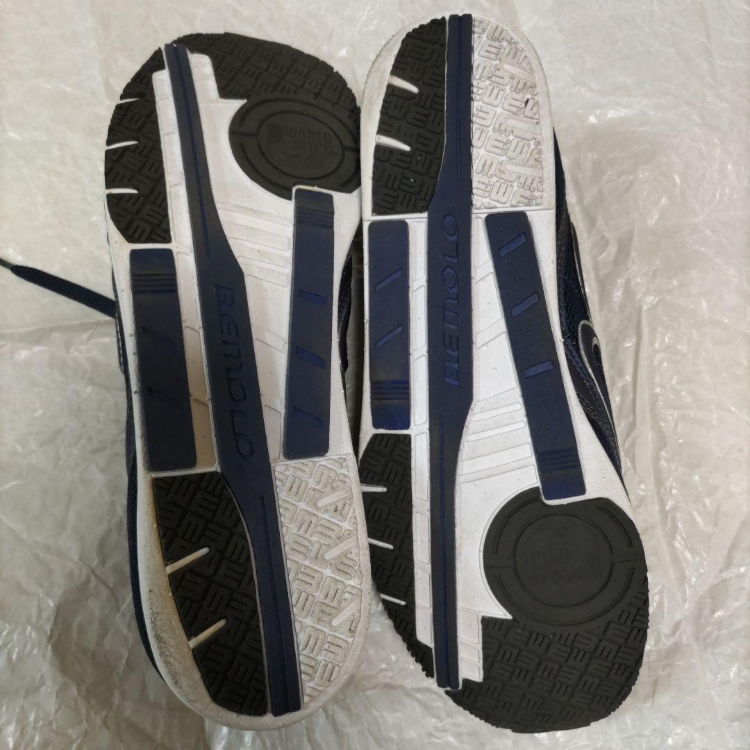 美品　人気のビモロシューズ　ネイビー