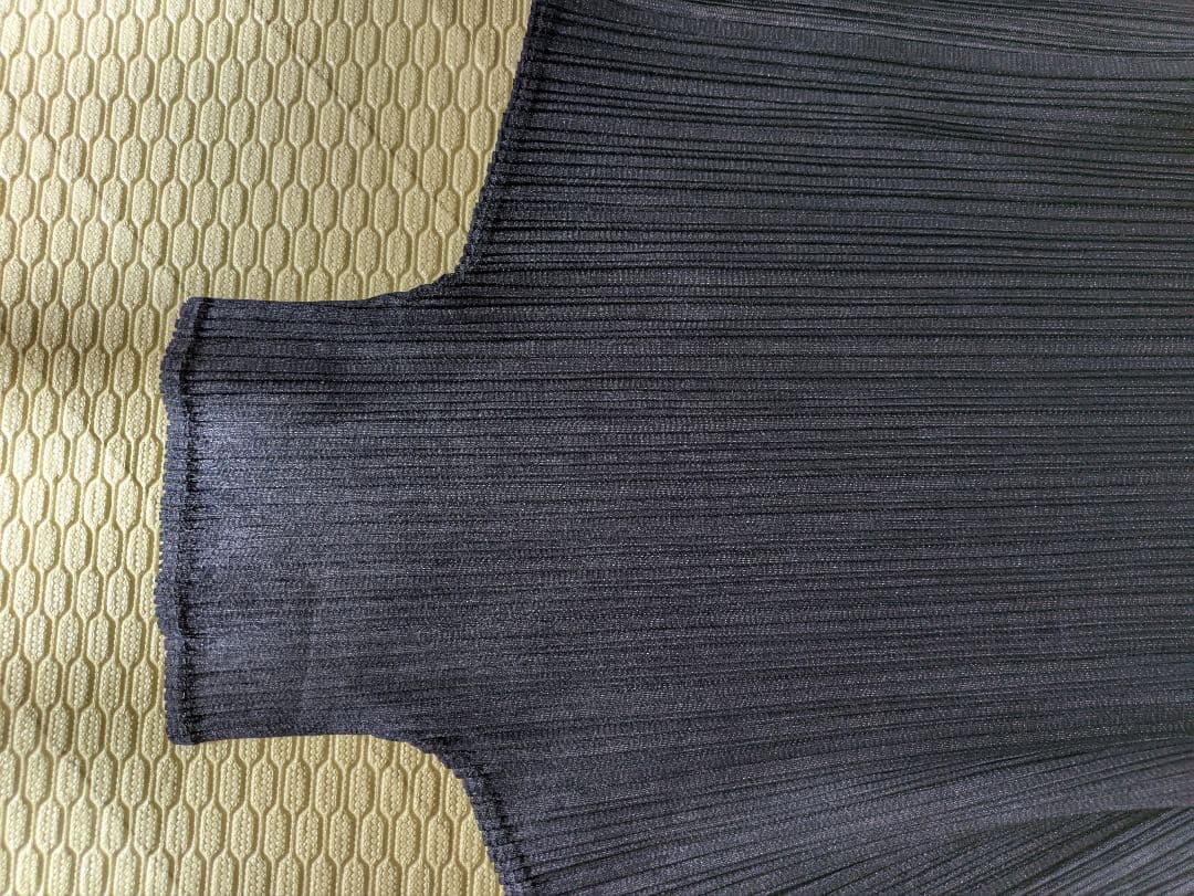 プリーツプリーズ PLEATS PLEASE 長袖カットソー　ネイビー