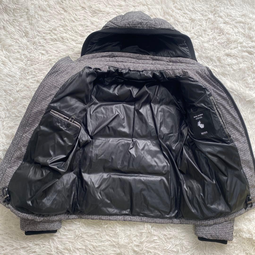 美品　HUGOBOSS ダウンジャケット リアルダウン　ダックダウンフェザー　L