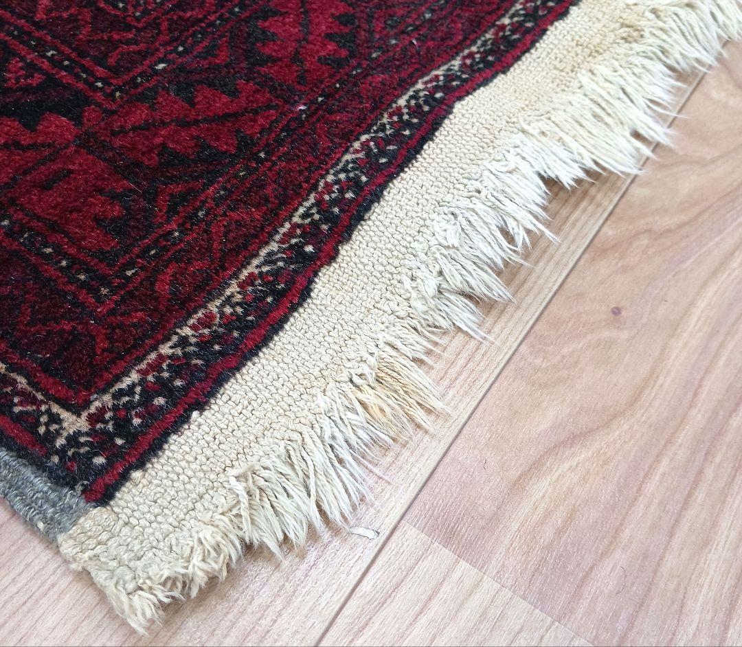 専用 R378 ペルシャ絨毯 トライバルラグ ウール 手織り 186×96㎝