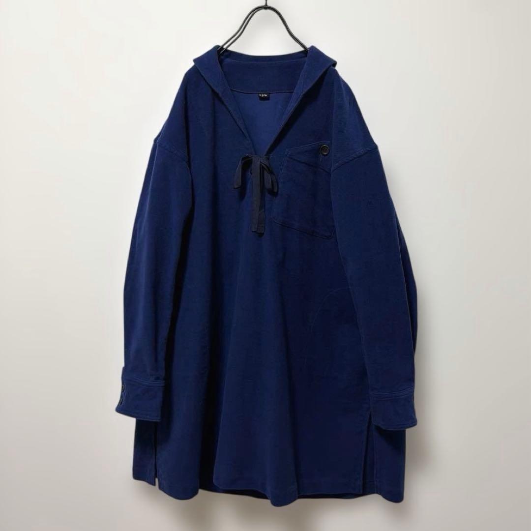 45R コーデュロイ セーラーマリンシャツチュニック