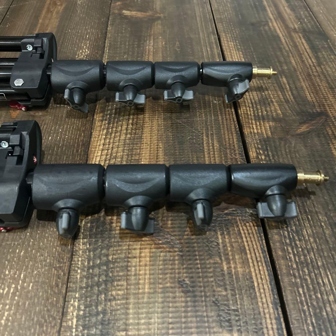 Manfrottoライトスタンド1051JBAC２セット スナップティルトヘッド