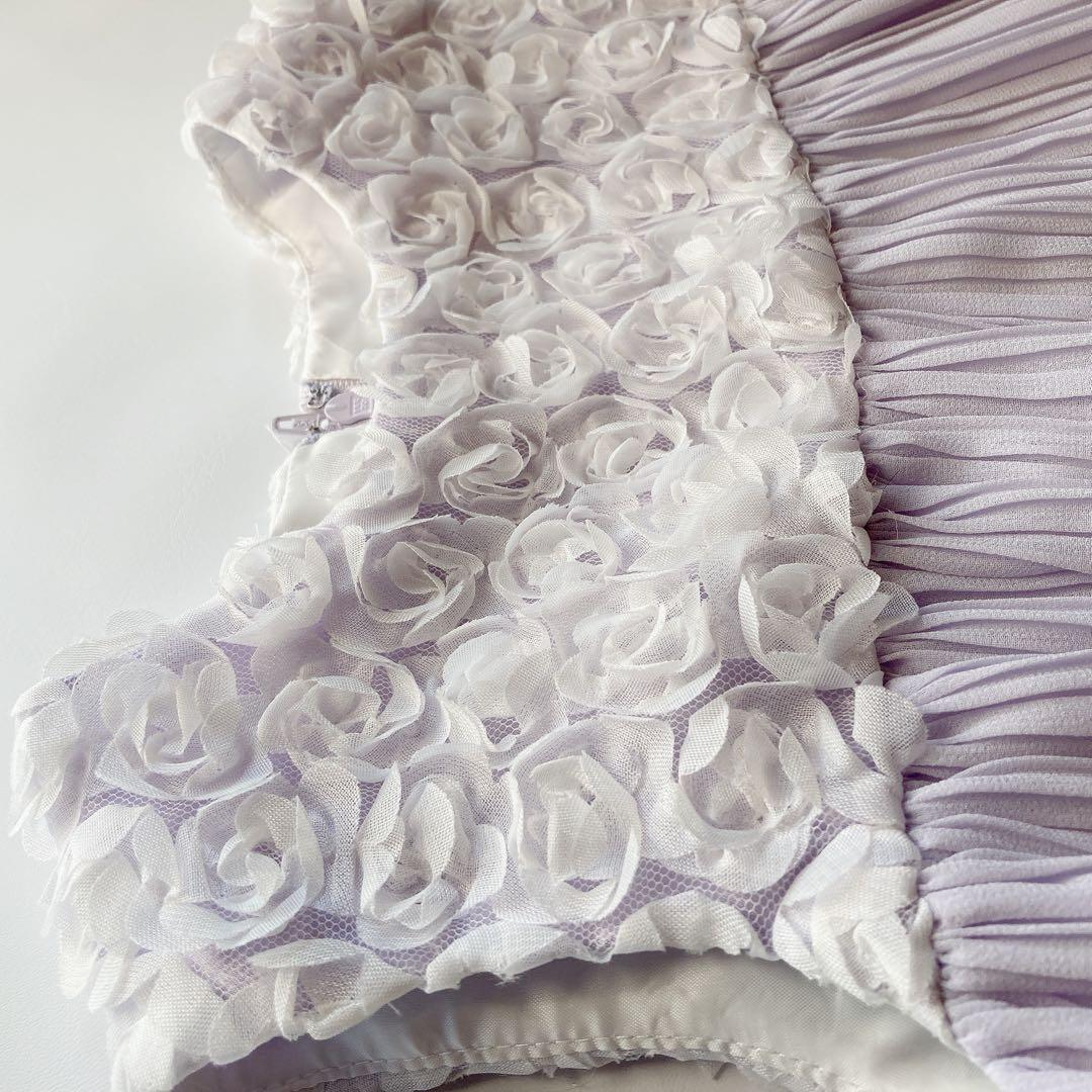 120size ラベンダー×ホワイト セレモニー 入学 卒園 発表会 フォーマル