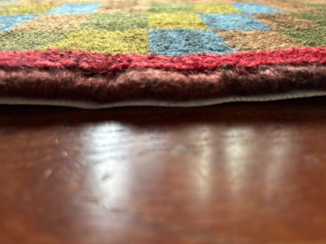 ペルシャ絨毯　ギャッベ② ヴィンテージ ハンドメイド　ウール　玄関サイズ　お買得