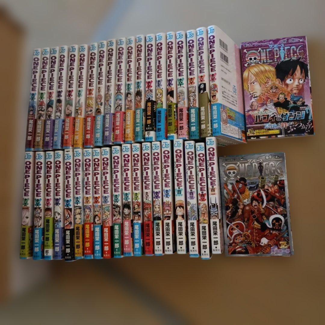 ONE PIECE コミック本　第1巻から第103巻まで全てと千巻