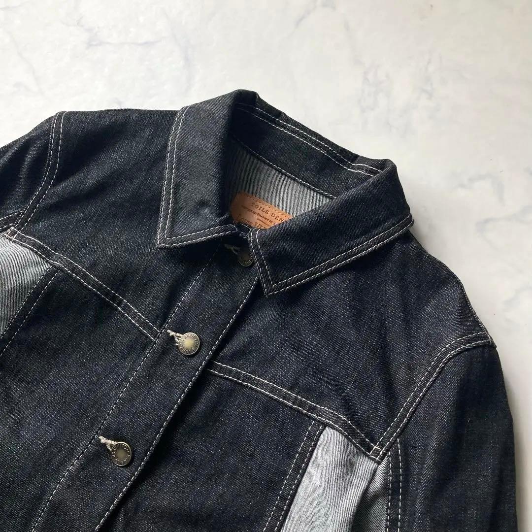 極美品 LOUIS VUITTON デニムジャケット 切替 ツイルデニム