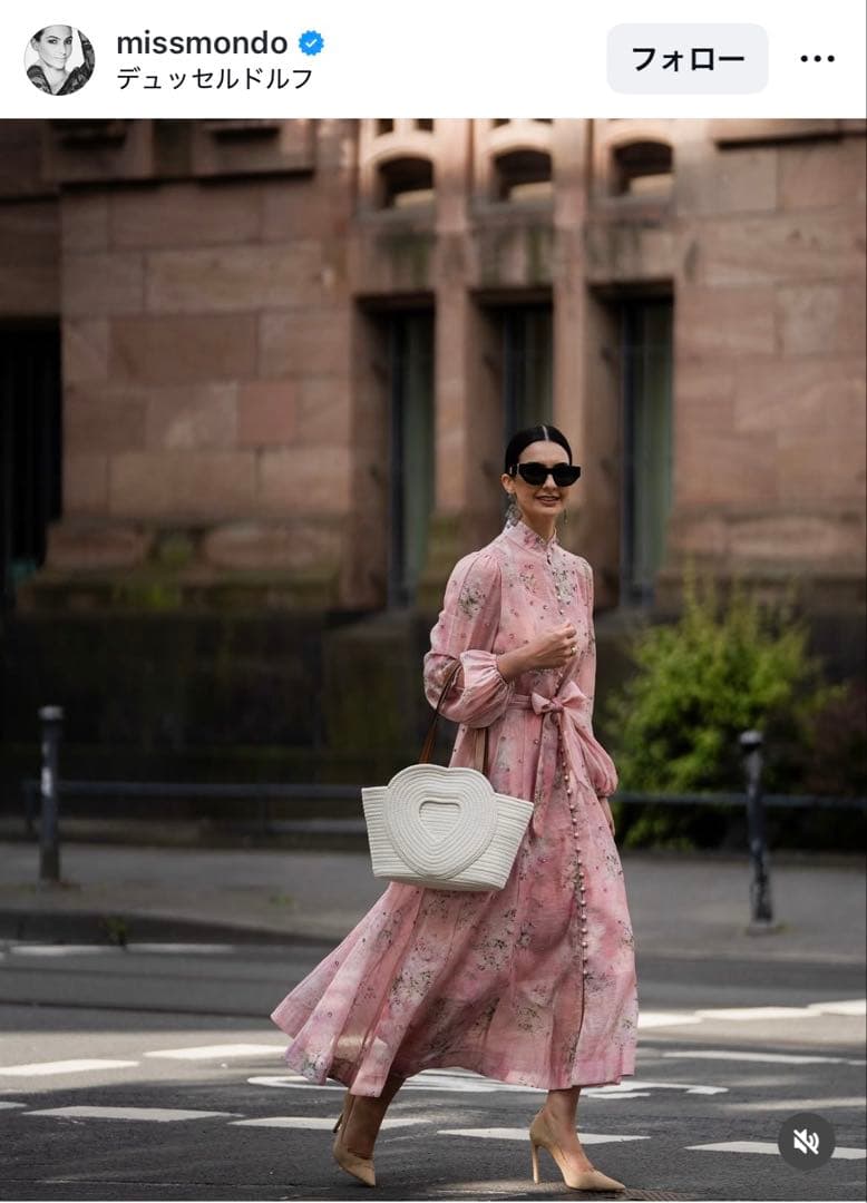 miss rosier ミスロジェ　フローラルプリント長袖ワンピース　新品未使用