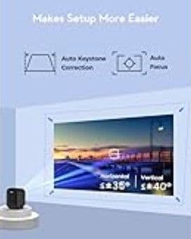 COI-UNO5 プロジェクター【白】Netflix認定・Linux OS 搭載