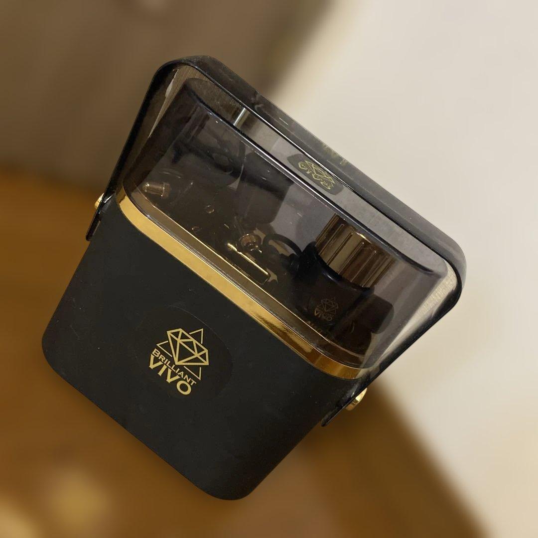 VIVO 炭酸ボンベ　ブラック/ゴールド