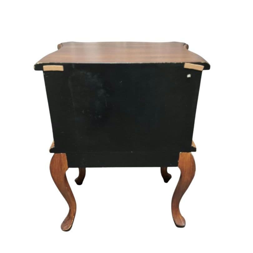 猫脚 チェスト2段 アンティーク ナイトテーブル/サイドテーブル/花台 猫足