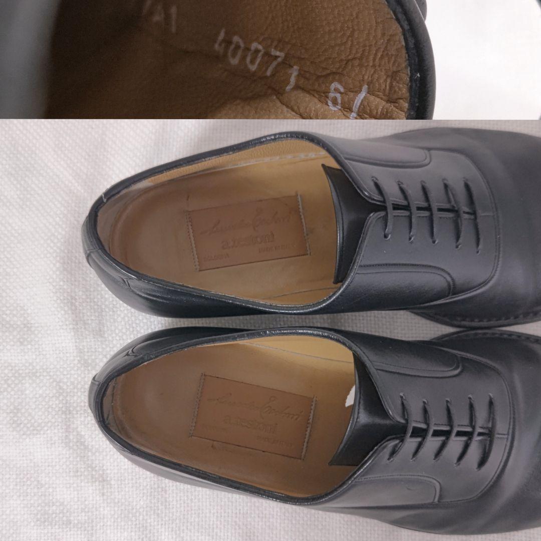 アメデオテストーニAMEDEO TESTONIドレスレザービジネスシューズ黒