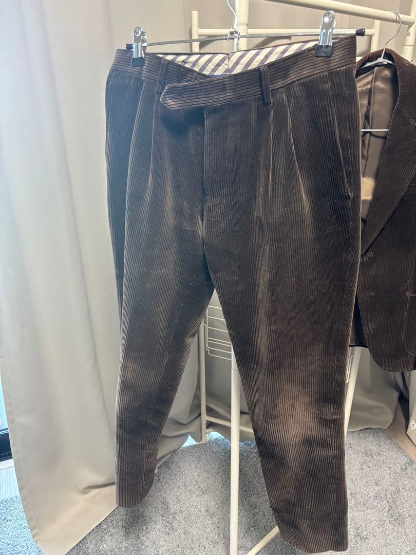 メンズセットアップ　コーデュロイ テーラードジャケット　コーデュロイパンツ