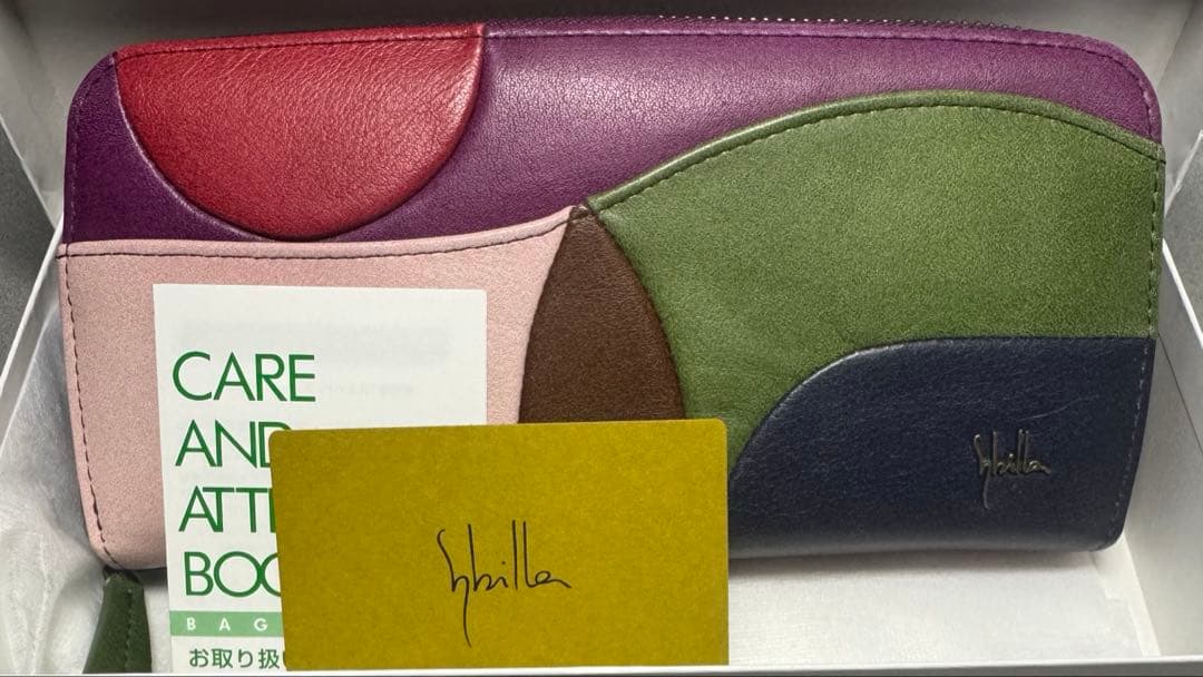 sybilla シビラ カミーノ ラウンドファスナー 長財布 パッチワーク