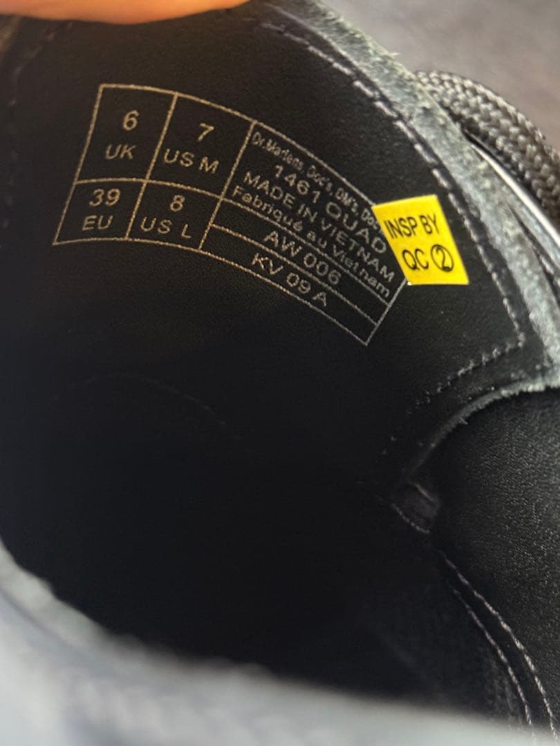 【正規品&美品】ドクターマーチン 1461 QUAD 3 ホールシューズ　UK6