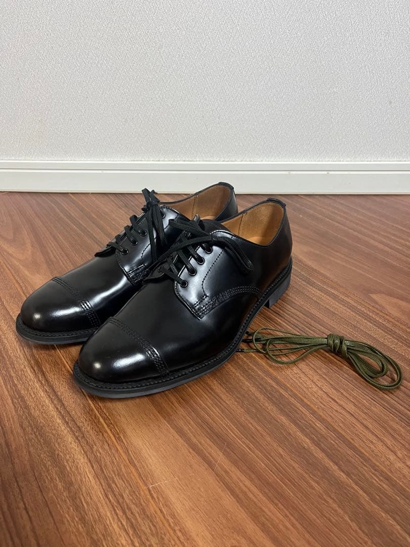 新品6.8万 SANDERS MILITARY DERBY SHOE UK7