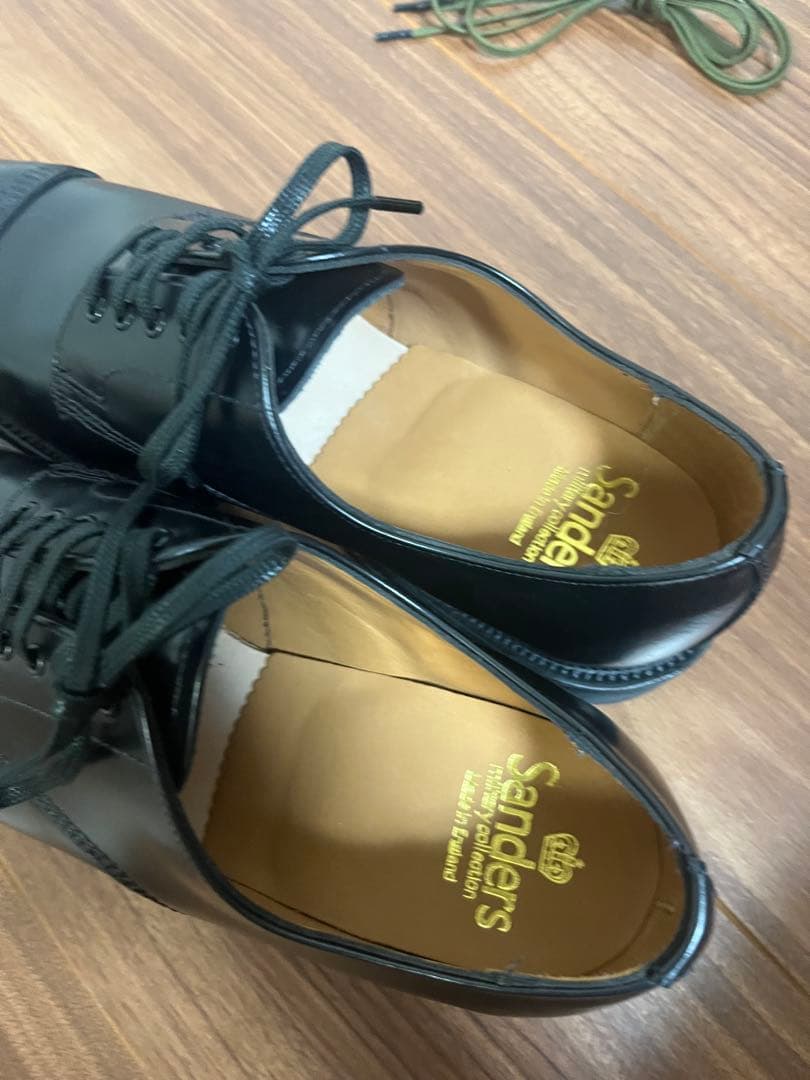 新品6.8万 SANDERS MILITARY DERBY SHOE UK7