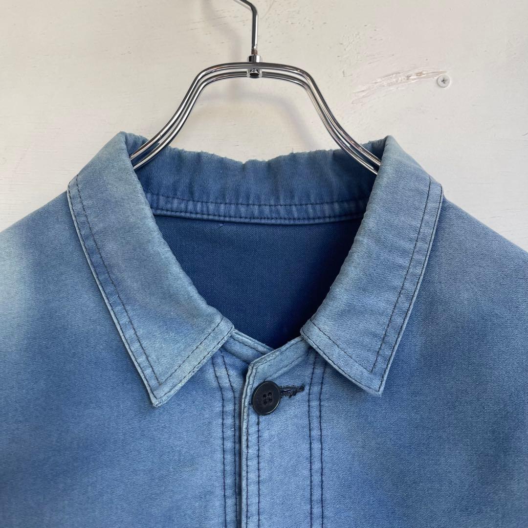 70s 80s フレンチ モールスキンジャケット カバーオール ヴィンテージ