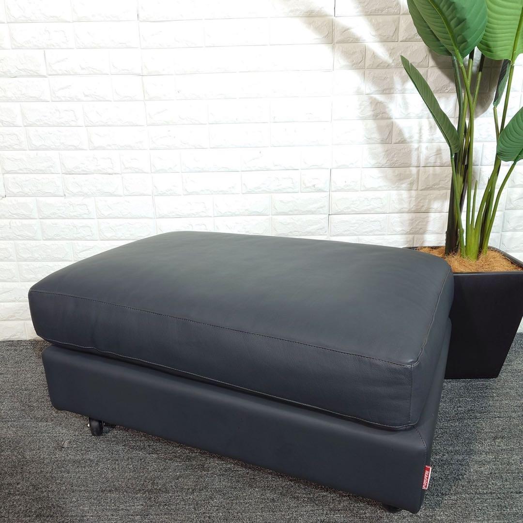 FLEXFORM オットマン スツール ソファ レザー インテリア C040