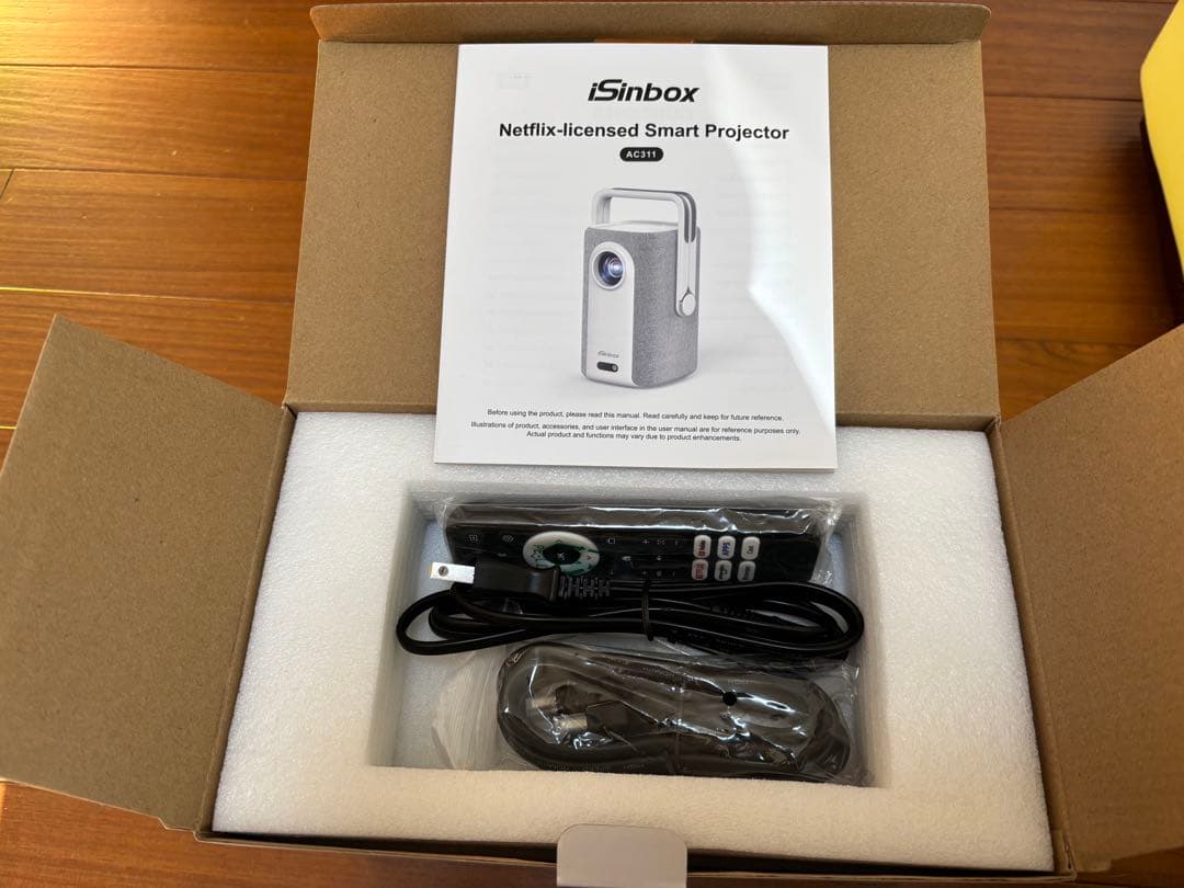 iSinbox プロジェクター AC311 Netflix公式アプリ内蔵 4K
