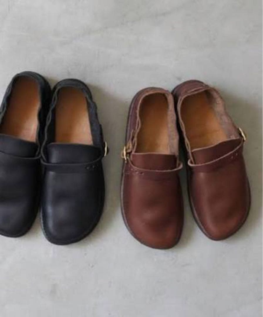 【Aurora Shoes 】ミドルイングリッシュレディース　ブラック8D