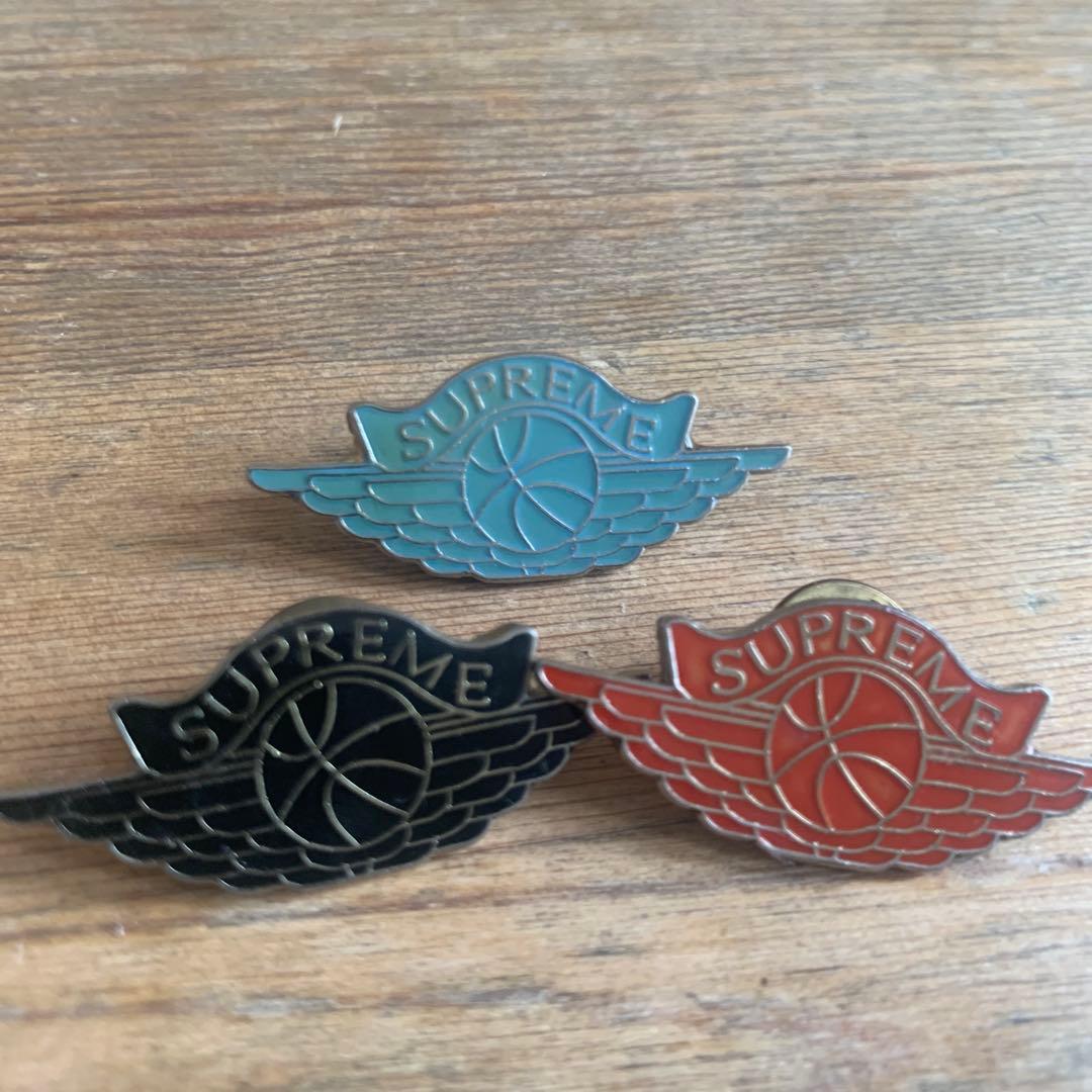 Supreme 初期 ジョーダン ピンバッジ ピンズ ピンバッジ 3点セット
