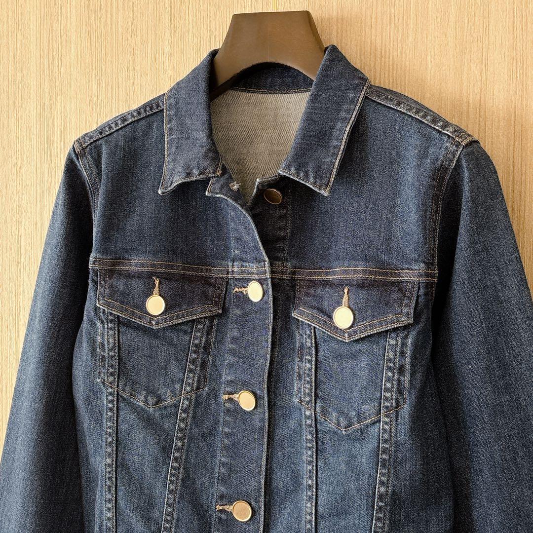 【1372】新品　アナイ　ストレッチデニムペプラム ジャケット　小さいサイズ