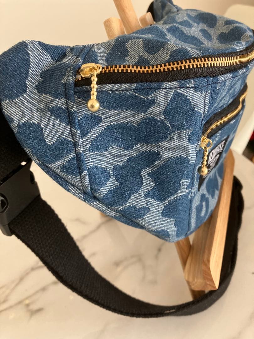 943Hiroko Higa 大きめヒョウ柄デニムリメイクバック