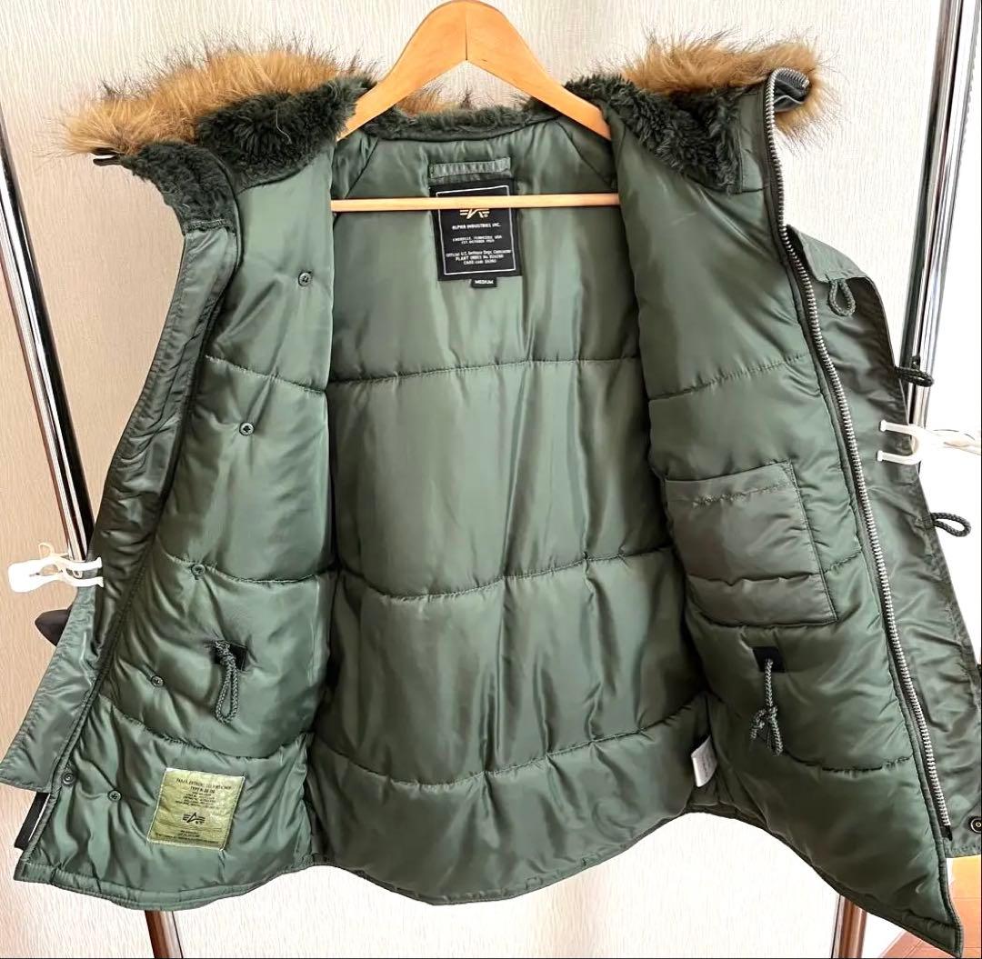 ALPHA N-3B アルファ、ミリタリージャケット、美品
