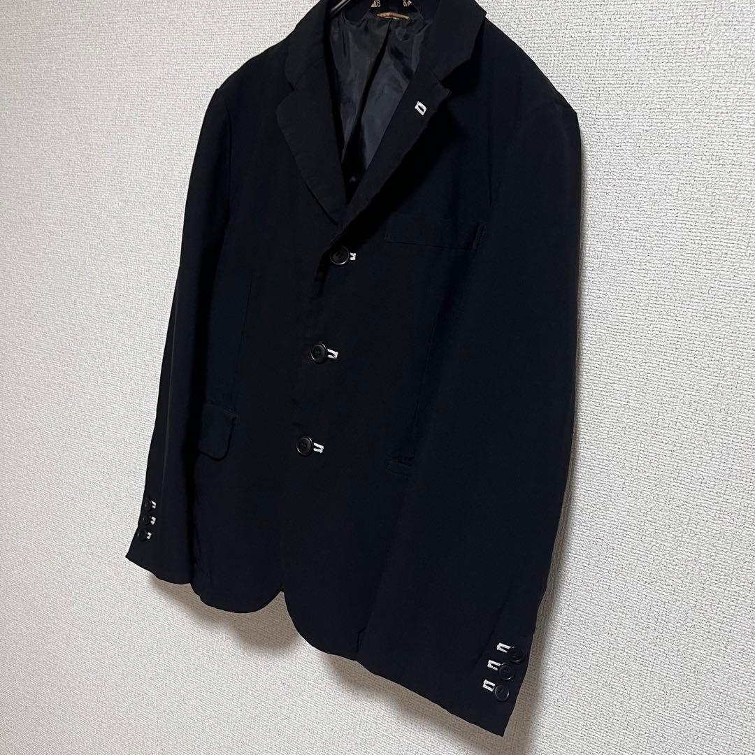 美品　ブラック コムデギャルソン　ポリ縮絨　ジャケット