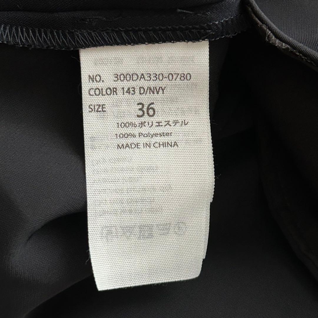 エンフォルド ダブルサテンロングチュニック ダークネイビー 36 2020AW